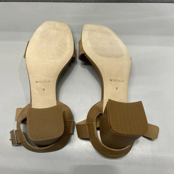 NEW NISOLO STRELLA Block Heel Sandals – Women’s Size 9 – Almond – - Picture 4 of 9